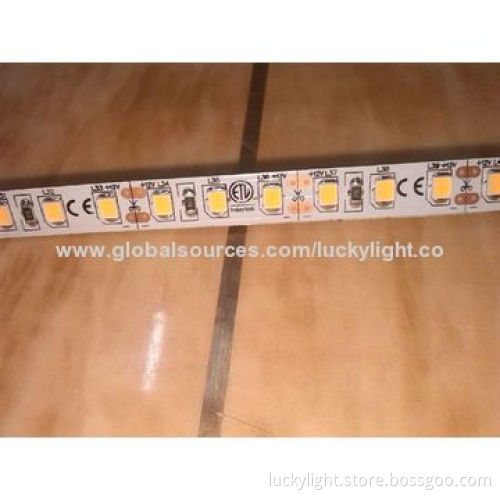 Waterproof 12V 120 LEDs Natural White 2835 Flexible LED Strip for Hotel Lighting, 20-22lm Lumen